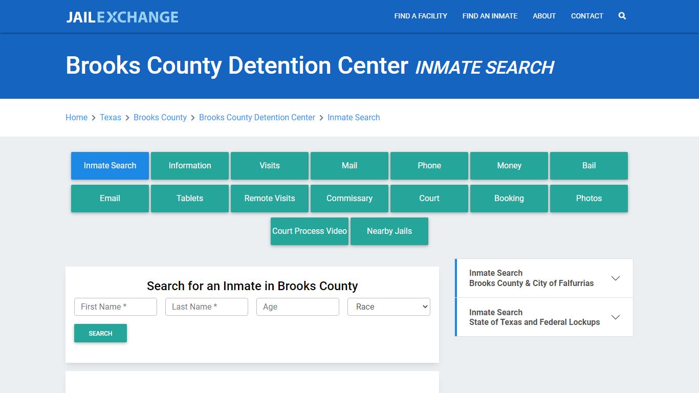 Brooks County Detention Center Inmate Search - Jail Exchange